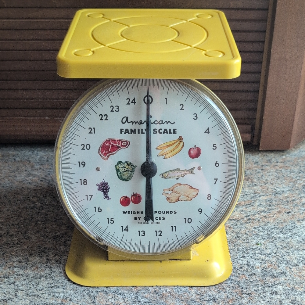 Vintage American Family Scale Yellow